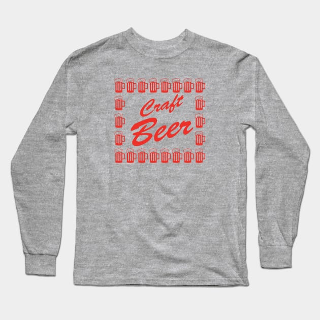 Craft Beer Long Sleeve T-Shirt by BishopCras